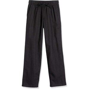 Amazon Essentials Women's Linen Blend Drawstring Wide Leg Pant Size Medium 30x30